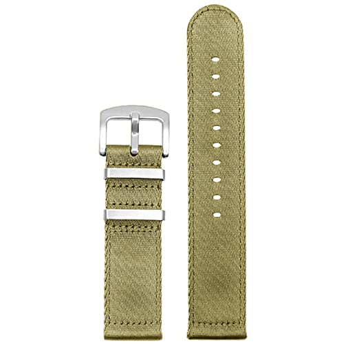 SCRUBY Glattes Nylonriemen 20 22 mm Schnellfreisetzung Herren Armband Armband Watchband(S03,20mm) von SCRUBY