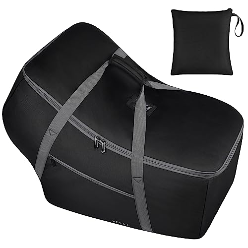 SCTEL Baby-Sitz-Reisetasche für Nuna Pipa, alle Modelle, Autositz und Basis, Doona Baby-Kinderwagen, gepolsterte Autositztaschen für Flugreisen, Gate-Check-Tasche mit Seitentasche, 5 Schutzfüße, von SCTEL