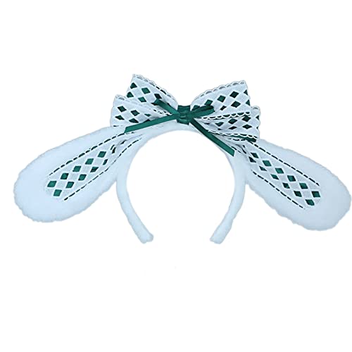 Haarreif Haarspange Mädchen süße Plüsch-Haarbänder Kinder Frauen Haarband Schleifen Dekor Kaninchen Haarreifen Kopfbedeckung von SCUDGOOD