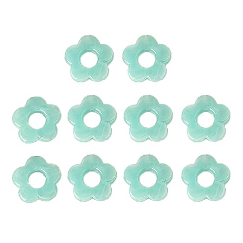 SCUDGOOD 10 Stück Harz Blumen Anhänger Ornament Hohle Blumen Charm Perlen Schmuck DIY Zubehör Für Schlüsselanhänger Hängende Anhänger Herstellung Acryl Mini Hohlblumen Dekoration Transparenter Charm von SCUDGOOD