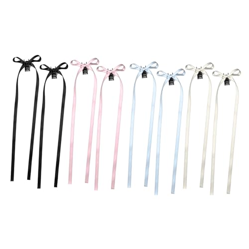 SCUDGOOD 8PCS Seidenband Haarspange Trendfarben Haarnadeln Bunte Haarspangen Kleine Haare Klaue Frauen Mädchen Kopfbedeckung Frauen Haarschmuck von SCUDGOOD