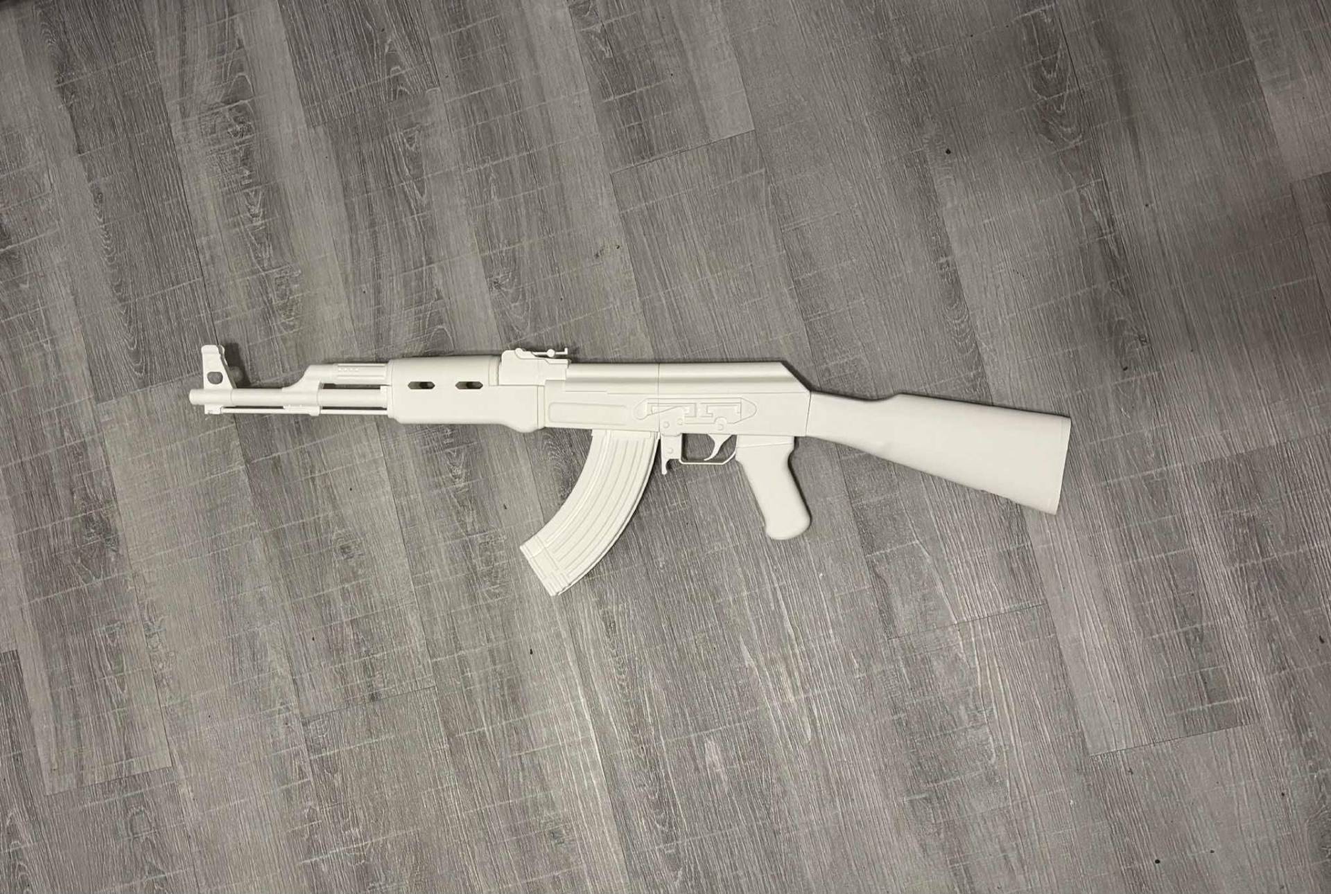 Ak47 Kalaschnikow - Counter Strike Replika Echte Größe Vollweiß Fertig Zum Bemalen/Schmirgeln von SCUZZAJ