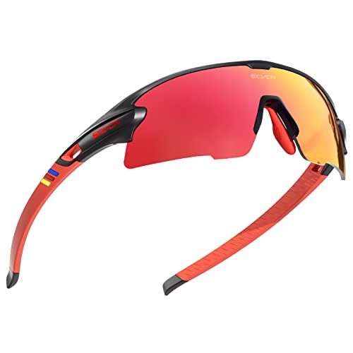 SCVCN Radfahrerbrille Polarisierte Sport Sonnenbrille mit 3 Austauschbaren Gläsern für Männer Frauen Laufen Golf Wandern Volleyball Tennis Autofahren Angeln Softball Bergsteigen 47 SCVCN Radfahrerbrille Polarisierte Sport Sonnenbrille mit 3 Austauschbaren Gläsern für Männer Frauen Laufen Golf Wandern Volleyball Tennis Autofahren Angeln Softball Bergsteigen 47 von SCVCN