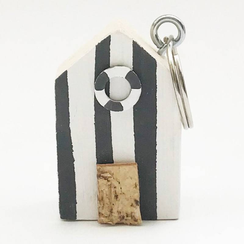 strandhütte Keychain Holz Schlüsselanhänger von SCWStudioofWood
