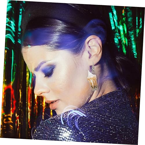 1 Paar Eiscreme -Anhänger Ohrringe für Frauen kreative Ohrverzierungen lustige Eisform Design für Geburtstage Jubiläen Festivals Komfortable und stilvolles Accessoire von SCWZZWSY