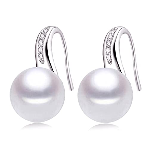 100% echte natürliche Perlenohrringe, Frischwasserperlenohrringe für Frauen weiße Perlenohrringe 925 Schmuck Geburtstag 100% echte natürliche Perlenohrringe, Frischwasserperlenohrringe für Frauen weiße Perlenohrringe 925 Schmuck Geburtstag von SCWZZWSY