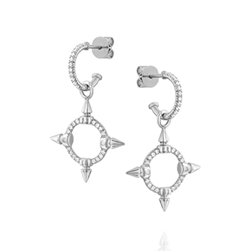 Echte personalisierte Hölzerohrringe für Frauen Zirkon Perle Piercing Ohrringschmuck von SCWZZWSY