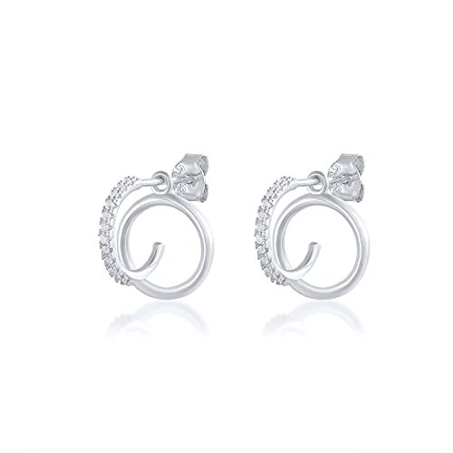 Echte personalisierte Hölzerohrringe für Frauen Zirkon Perle Piercing Ohrringschmuck von SCWZZWSY