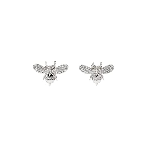 Hochglanz- und Zirkon -Doppel -Schmetterlingsohrringe für Frauen Mini Biene Piercing Ohren Schmuck Hochglanz- und Zirkon -Doppel -Schmetterlingsohrringe für Frauen Mini Biene Piercing Ohren Schmuck von SCWZZWSY