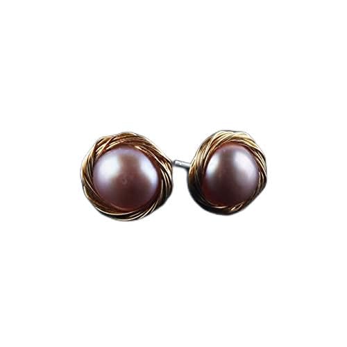 Hochzeit echtes natürliches Süßwasserperlen Ohrringe weißer Gestüt Ohrring für Frauen Fein Schmuck Hochzeit echtes natürliches Süßwasserperlen Ohrringe weißer Gestüt Ohrring für Frauen Fein Schmuck von SCWZZWSY