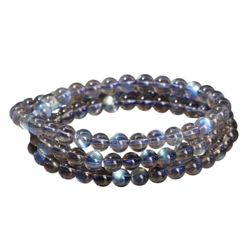 NEU 2026 7A TOP NATURAL Blau hellgraues Mondstein kleine Perle 3 Schicht Strang Armbänder Frauen Männer Charme Labradoriten handgefertigte Armreifen Dekoration Schmuck Luxuszubehör Trendy Best für von SCWZZWSY