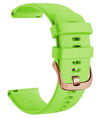 SCWZZWSY 18mm Ersatz Silikongurte Band für vivoaktive 4S Watchband Smart Watch Vivomove 3S Venu2s Armband Armbänder Gürtel (Farbe: Grau, Größe: 18 mm vivoaktiv 4S) von SCWZZWSY
