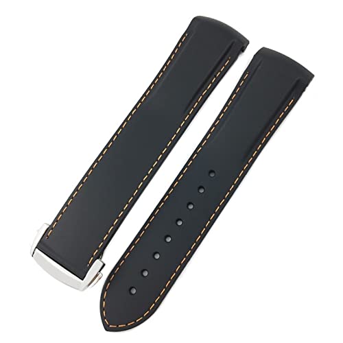 SCWZZWSY 19mm 20mm Gummi -Uhrband 21mm 22 mm für IWC Pilot Mark 18 Spitfire Chronograph IW3270 IW3777 IW5010 gebogener Ende Watch Armband SCWZZWSY 19mm 20mm Gummi -Uhrband 21mm 22 mm für IWC Pilot Mark 18 Spitfire Chronograph IW3270 IW3777 IW5010 gebogener Ende Watch Armband von SCWZZWSY