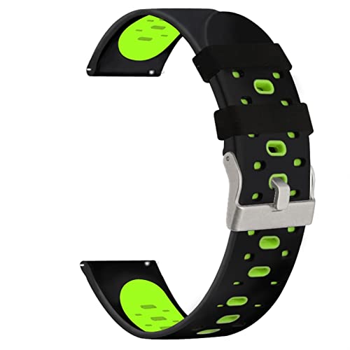 SCWZZWSY 20 mm farbenfrohe Uhrenbandgurt für Forerunner 245 245m 645 Musik Vivoactive 3 Sport Silicon Smart Watchband Armband von SCWZZWSY