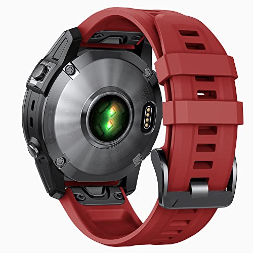 SCWZZWSY 26 22mm Quickfit Watchband -Gurte für Fenix ​​7x 6x 5x plus 3 Stunden Silikon Easyfit Armband für Fenix ​​6 7 5 935 Uhr von SCWZZWSY