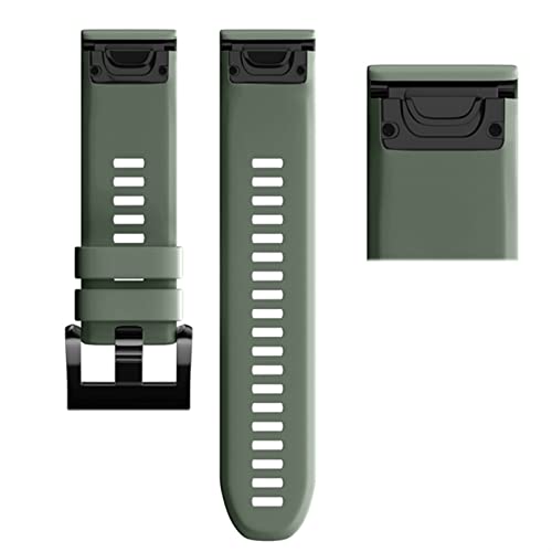 SCWZZWSY 26 22mm Silicon Schnellveröffentlichung Watchband -Gurt für Fenix ​​7 7x 6x 5x 3 3 Stunden Uhr Easyfit -Handgelenkbandband von SCWZZWSY