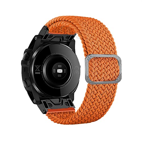 SCWZZWSY 26 22mm Sport Nylon Watchband -Armbandstrap für Fenix ​​7 Fenix ​​7x Easy Fit Schnellfreisetzungs -Armband (Farbe: Rot und Weiß, Größe: 22mm Fenix ​​7) von SCWZZWSY