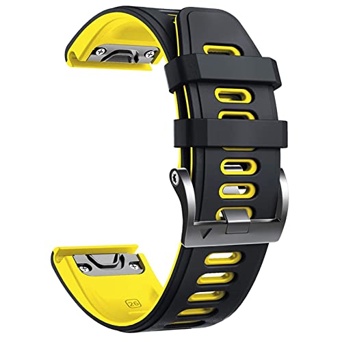 SCWZZWSY 26mm 22mm Silicon Schnellfreisetzungs -Handgelenkband für Fenix ​​7 7x 6x 6x Pro 5x 3 3 Hr Easyfit Watchband für Fenix ​​6 6 Pro Watch von SCWZZWSY