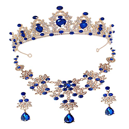 SCWZZWSY Accessoires Crown Halskette Braut Hochzeit Braut Schmuck Brautbrautjungfer formeller Schmuck Strass von SCWZZWSY