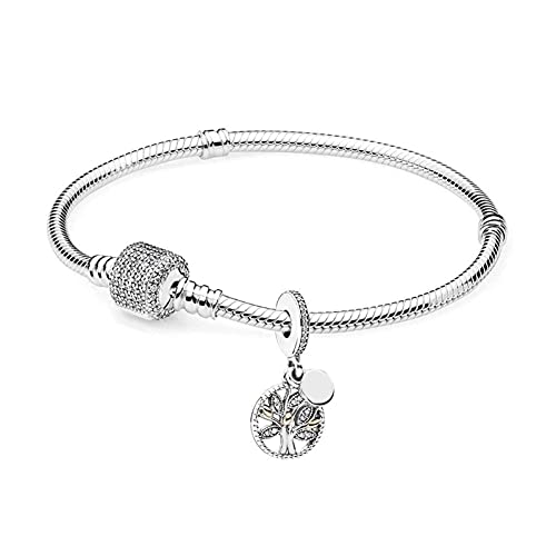 SCWZZWSY Armbänder für Frauen 925 Silber Family Heritage Bracelet Set Fit Original Charme Armbänder Schmuck 21 cm von SCWZZWSY