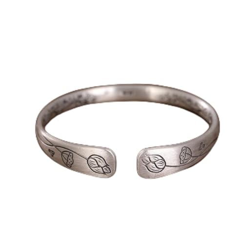 SCWZZWSY Armband S999 Silber Barmband Open Ladies Armband Valentinstag Geburtstagsgeschenk für Frauen Schmuck von SCWZZWSY