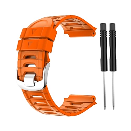 SCWZZWSY Buntes Silikon-Uhrenarmband für Forerunner 920XT Ersatzarmband Training Sportuhr Armband (Farbe: Weiß, Größe: Forerunner 920XT), Forerunner 920XT, A von SCWZZWSY
