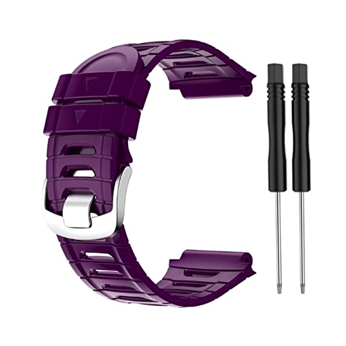 SCWZZWSY Buntes Silikon-Uhrenarmband für Forerunner 920XT Ersatzarmband Training Sportuhr Armband (Farbe: Weiß, Größe: Forerunner 920XT), Forerunner 920XT, A von SCWZZWSY