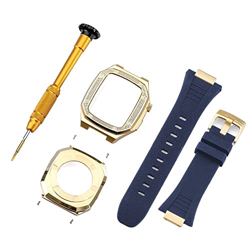 SCWZZWSY DIY für Band 7 6 Metall Edelstahl 45 mm 41 mm Uhr Gummiband -Set für iWatch 44mm Diamant -Gurt -Modifikation Kit SCWZZWSY DIY für Band 7 6 Metall Edelstahl 45 mm 41 mm Uhr Gummiband -Set für iWatch 44mm Diamant -Gurt -Modifikation Kit von SCWZZWSY