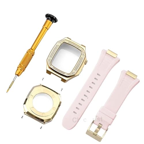 SCWZZWSY DIY für Band 7 6 Metall Edelstahl 45 mm 41 mm Uhr Gummiband -Set für iWatch 44mm Diamant -Gurt -Modifikation Kit SCWZZWSY DIY für Band 7 6 Metall Edelstahl 45 mm 41 mm Uhr Gummiband -Set für iWatch 44mm Diamant -Gurt -Modifikation Kit von SCWZZWSY