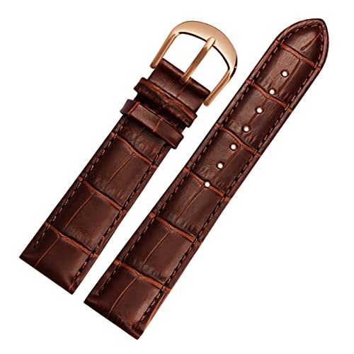 SCWZZWSY Für Brand Watch Bracelet Belt Woman Watchbänder echtes Leder -Armband -Band 10 12 14 16 18 20 22mm Multicolor -Uhren -Bänder von SCWZZWSY