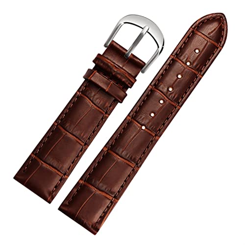 SCWZZWSY Für Brand Watch Bracelet Belt Woman Watchbänder echtes Leder -Armband -Band 10 12 14 16 18 20 22mm Multicolor -Uhren -Bänder von SCWZZWSY