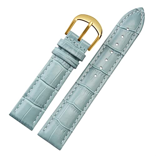 SCWZZWSY Für Brand Watch Bracelet Belt Woman Watchbänder echtes Leder -Armband -Band 10 12 14 16 18 20 22mm Multicolor -Uhren -Bänder von SCWZZWSY