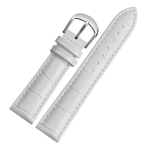 SCWZZWSY Für Brand Watch Bracelet Belt Woman Watchbänder echtes Leder -Armband -Band 10 12 14 16 18 20 22mm Multicolor -Uhren -Bänder von SCWZZWSY