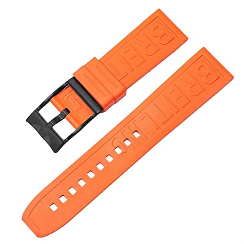 SCWZZWSY Für Breitling Navitimer Avenger Pin Schnalle Watchbänder Silicon Uhrenband 22 mm 24 mm farbenfrohe Gurt SCWZZWSY Für Breitling Navitimer Avenger Pin Schnalle Watchbänder Silicon Uhrenband 22 mm 24 mm farbenfrohe Gurt von SCWZZWSY