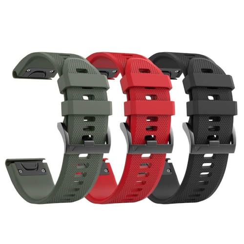 SCWZZWSY Für Fenix ​​5 Band 22 mm Breite weicher Silikon Uhrengurt für Fenix ​​5 Plus/Fenix ​​6/Fenix ​​6 Pro/Fenix ​​7/Exip/Forerunner 935/945/Ansatz S60/Quatix 5 Watchbänder von SCWZZWSY