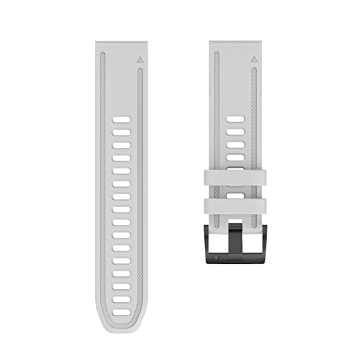 SCWZZWSY Für Fenix ​​7s 6s 5S Watchband 20mm Armband für Fenix ​​6s Pro 5s plus Silikon -Schnellhandgelenkriemen (Farbe: Weiß, Größe: Für Fenix ​​7s) von SCWZZWSY