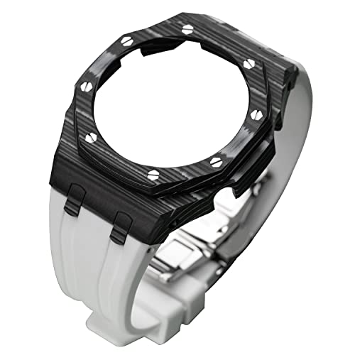 SCWZZWSY Für GA2100 Carbon Faser Mod Kit Metal Luxus Armband Modified Watch Gurt Hülle+Gummi -Gurt GA2110 GAB2100 SCWZZWSY Für GA2100 Carbon Faser Mod Kit Metal Luxus Armband Modified Watch Gurt Hülle+Gummi -Gurt GA2110 GAB2100 von SCWZZWSY