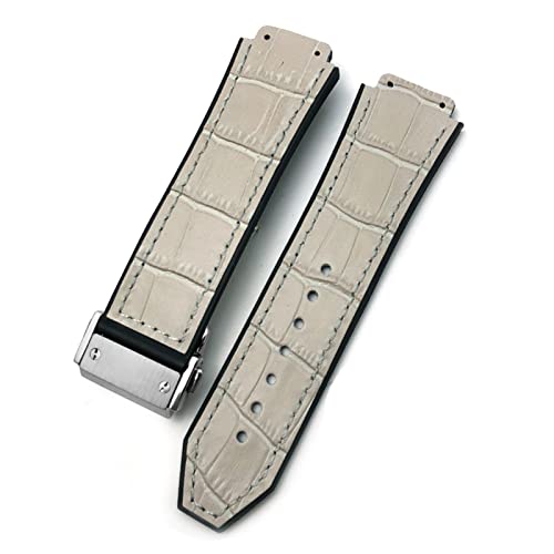 SCWZZWSY Für das klassische Fusion Universe Big Bang Series Watch Armband Kuhläden Gummi-Uhr-Gurt 25-19 mm Kalb Lederarmbänder Sport Männer und Frauen Uhren, 25-19mm von SCWZZWSY