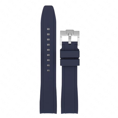 SCWZZWSY Gebogenes Ende Gummi -Gurt 18/19/20/22/22 mm Universal Silicon Watch Band Weicher Sport wasserdichte Armbandgürtel für Männer Frauen von SCWZZWSY