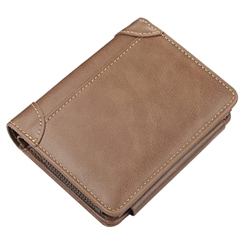 SCWZZWSY Herren-Ledergeldbörse, RFID-blockierender Kartenhalter, stilvolle minimalistische Münztasche/Banknoten-Clip, Reichtum Tasche (Farbe: B), B von SCWZZWSY