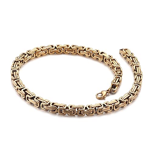 SCWZZWSY Herrenverbindungsarmband, Herren 3D Edelstahlschnallen Kettenarmband von SCWZZWSY