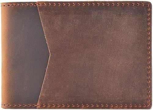 SCWZZWSY Kartenetuis Handgefertigt aus echtem Leder, Führerscheinhülle, Kartenhalter, Lederscheide, prägnantes antikes Design, modisch, empfehlenswert (Farbe: E) von SCWZZWSY