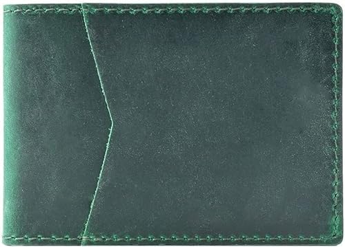 SCWZZWSY Kartenetuis Handgefertigt aus echtem Leder, Führerscheinhülle, Kartenhalter, Lederscheide, prägnantes antikes Design, modisch, empfehlenswert (Farbe: E) von SCWZZWSY