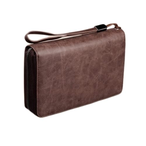 SCWZZWSY Kartenhalter mit großer Kapazität, mehrere Kartenfächer, Visitenkartenhalter, Herren-Reißverschluss, Damen-Kartenhalter, Kartenhalter (Farbe: A, Größe von SCWZZWSY