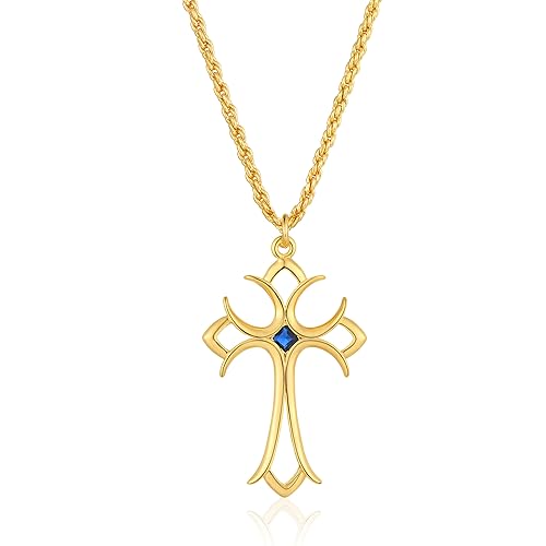 SCWZZWSY Kreuzhalsketten für Frauen, mit Kreuz, Glaube von SCWZZWSY
