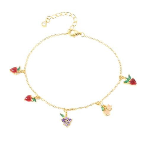 SCWZZWSY Mädchen Schmuck Halskette für Frauen farbenfrohe Früchte Halskette Charme Chains Fine Schmuck Choker Femme Made in China Dekorationen von SCWZZWSY