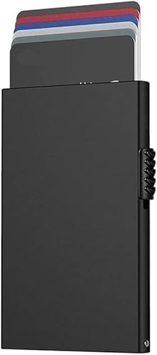 SCWZZWSY Metall-Kartenetui für Herren, Kreditkartenetui, RFID-blockierender Kartenhalter, Damen, minimalistisches Aluminium-Smart-Wallet von SCWZZWSY