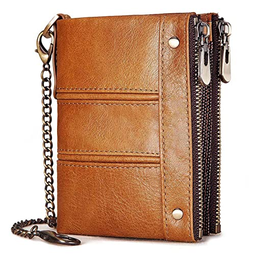 SCWZZWSY Minimalistische Brieftaschen für Herren, RFID-blockierende, stilvolle Brieftasche, großes Münzfach/Kreditkartenetui mit 6 Kartenfächern (Farbe: A), B von SCWZZWSY