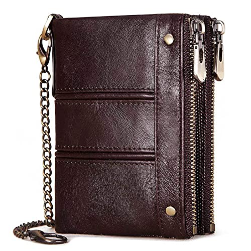 SCWZZWSY Minimalistische Brieftaschen für Herren, RFID-blockierende, stilvolle Brieftasche, großes Münzfach/Kreditkartenetui mit 6 Kartenfächern (Farbe: A), a von SCWZZWSY