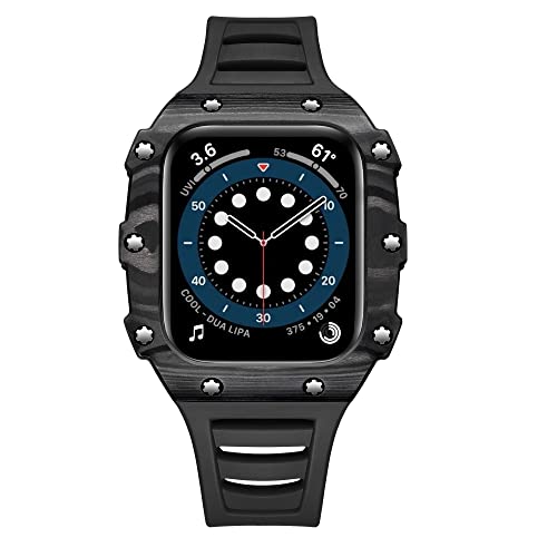 SCWZZWSY Nachrüstsatz Armband + Gehäuse für Band 45 mm 44 mm 40 mm 41 mm, Kautschukband + Keramik-Kit-Gehäuse für iWatch 7 6 5 4 SCWZZWSY Nachrüstsatz Armband + Gehäuse für Band 45 mm 44 mm 40 mm 41 mm, Kautschukband + Keramik-Kit-Gehäuse für iWatch 7 6 5 4 von SCWZZWSY